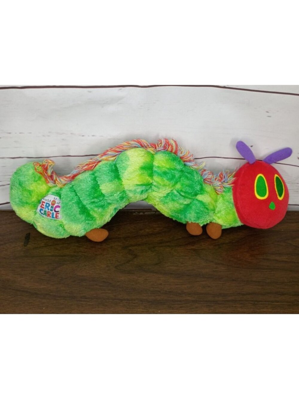The Very Hungry Caterpillar 17" Plush Book Worm Eric Carle Stuffed Animal Toy